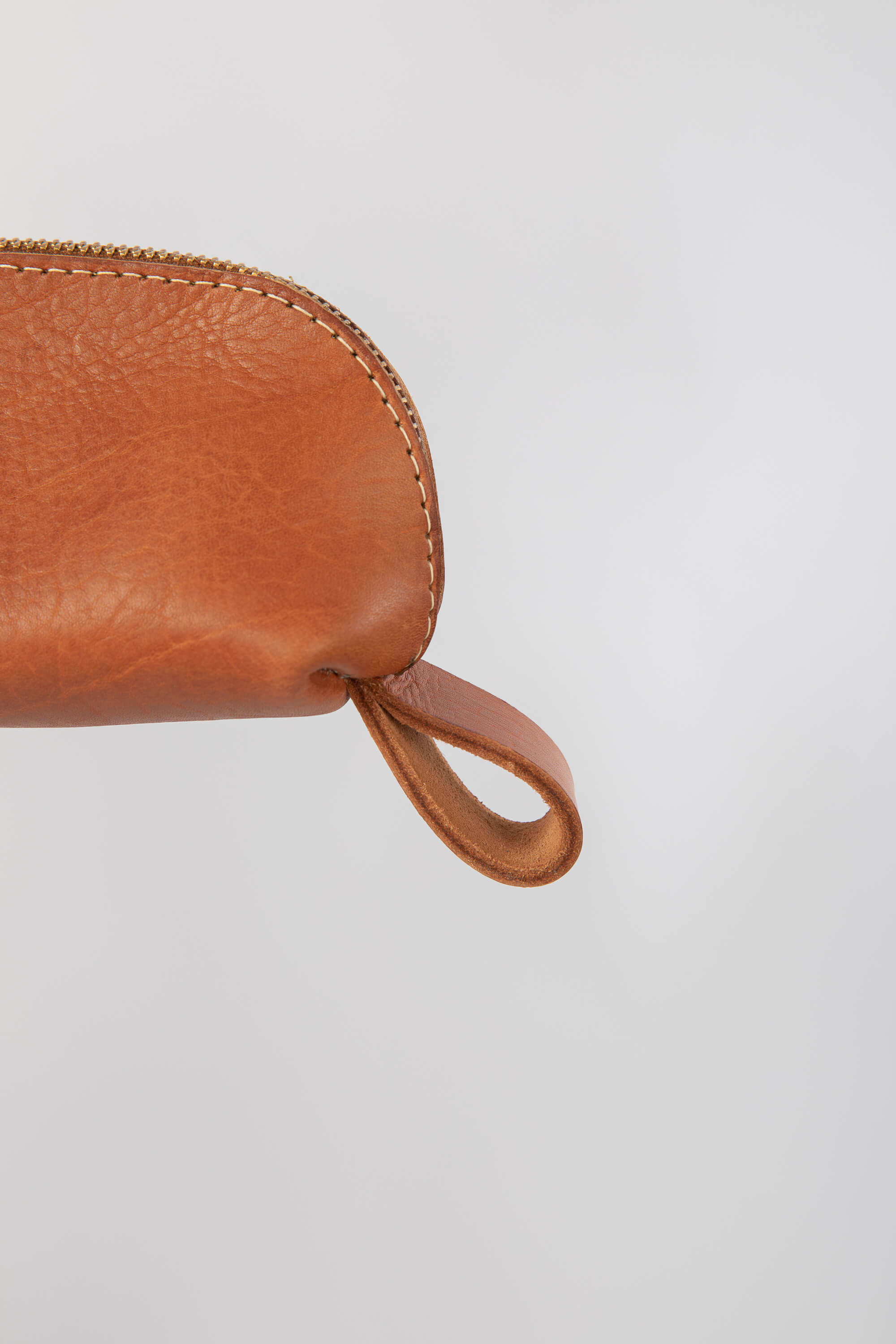 Leather Pencil Case Cognac