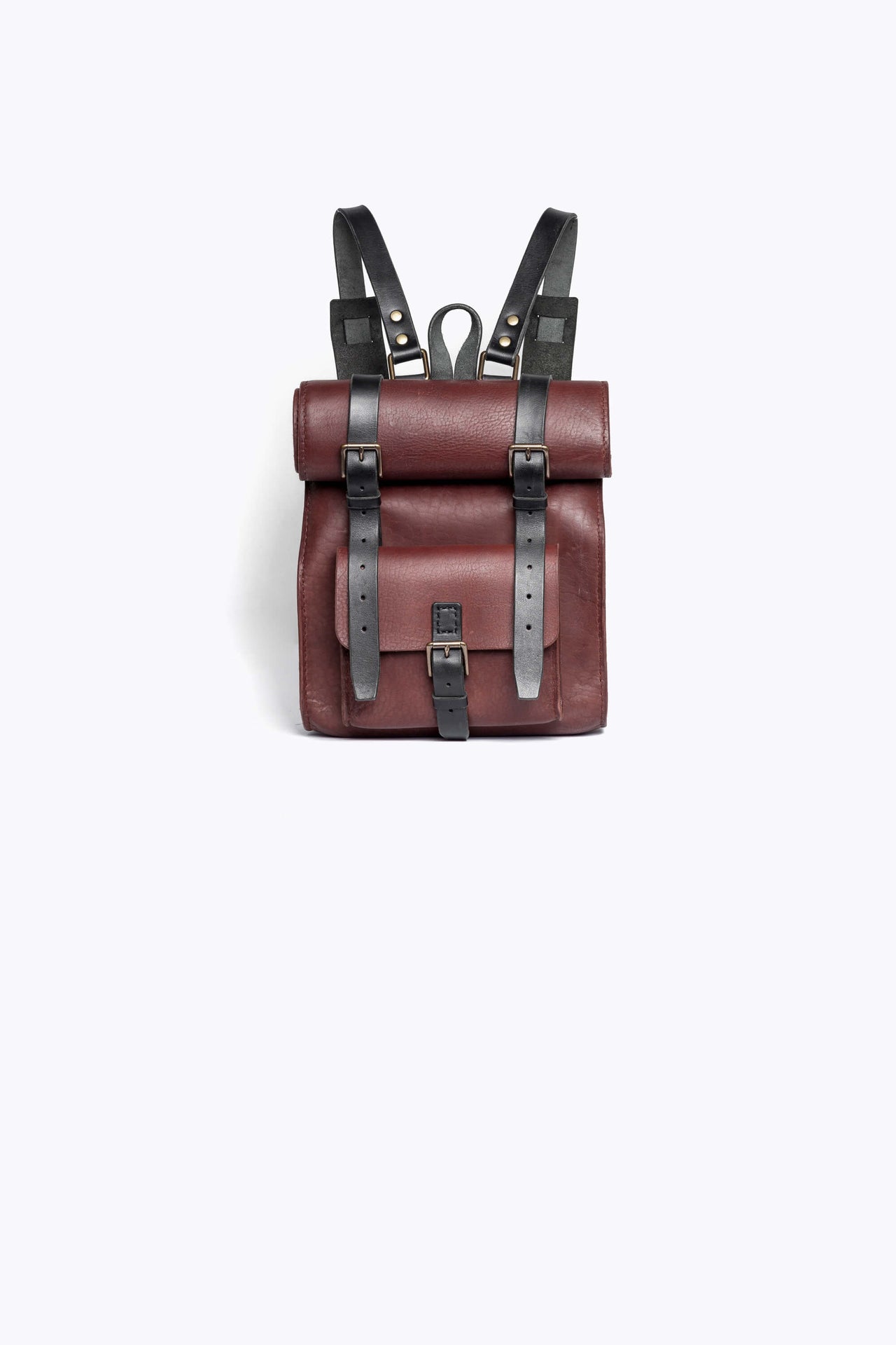 Leather Rucksack Small Chestnut