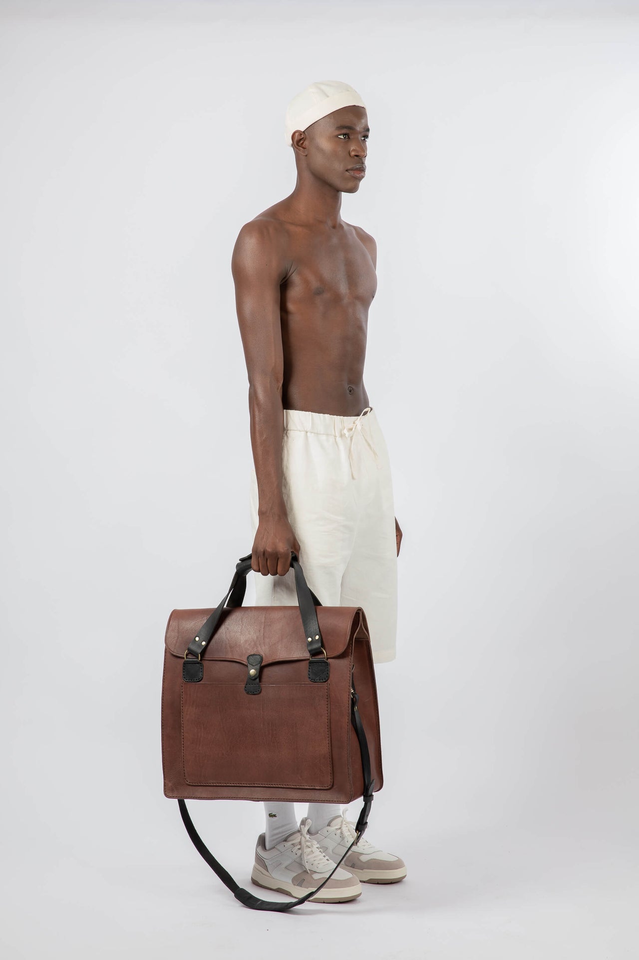 Leather Architect Portfolio Bag Chestnut