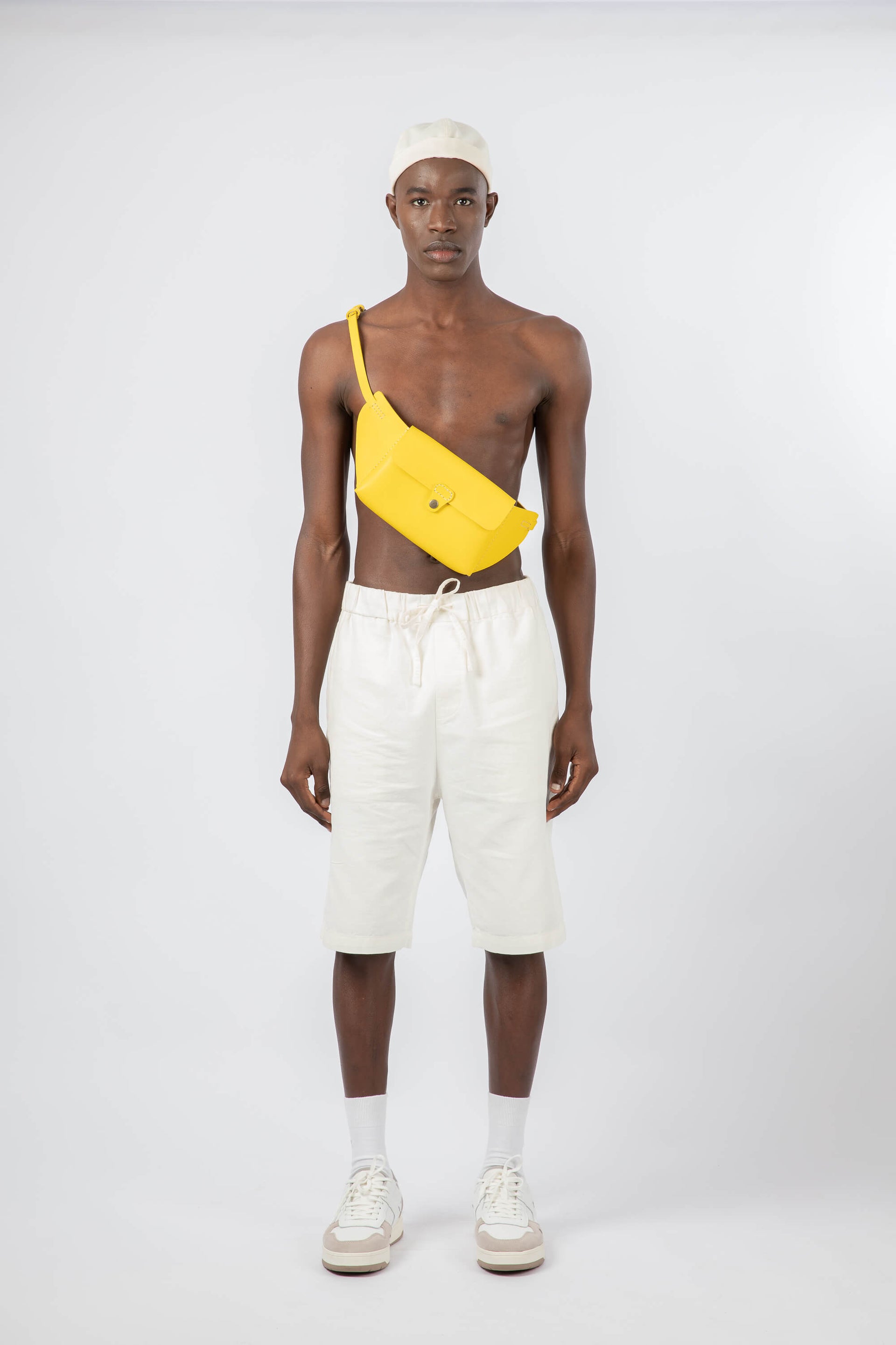 Leather Belt Bag Yellow